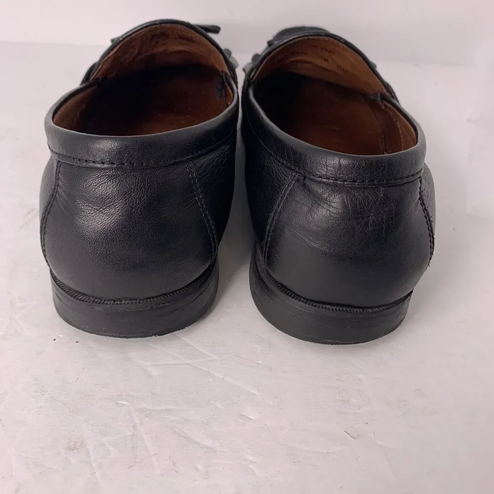 Johnston & Murphy Argon II Loafer 20-0593‎ Tassel Black Leather shoes Men's 11 M